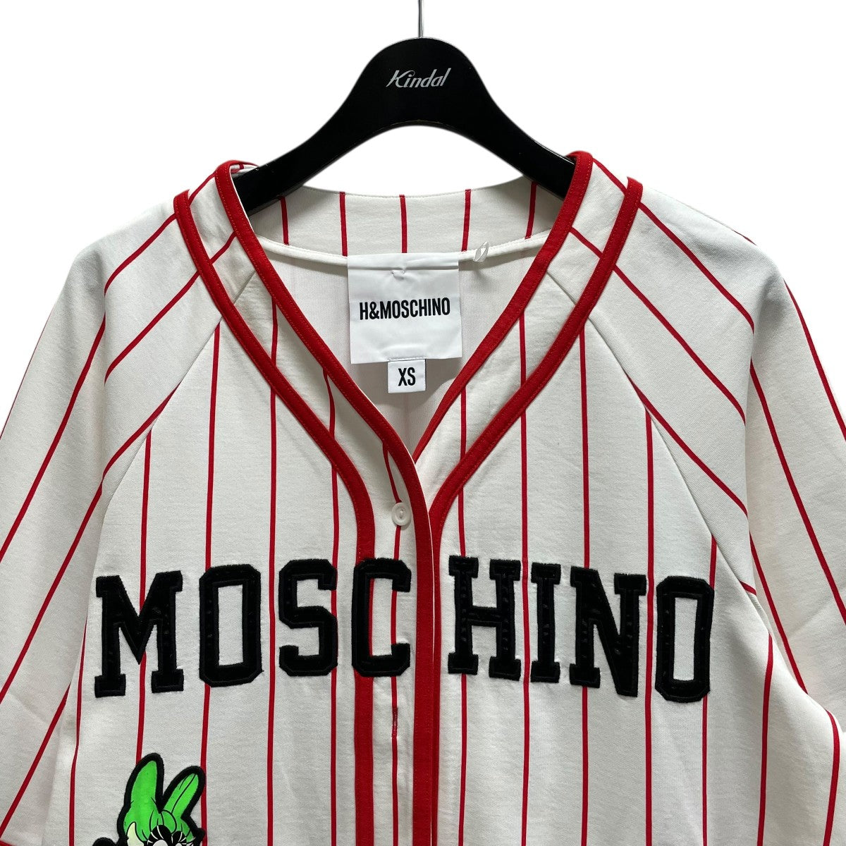 H＆M×MOSCHINO ベースボールシャツ 古着・中古-3枚目のアイテム画像