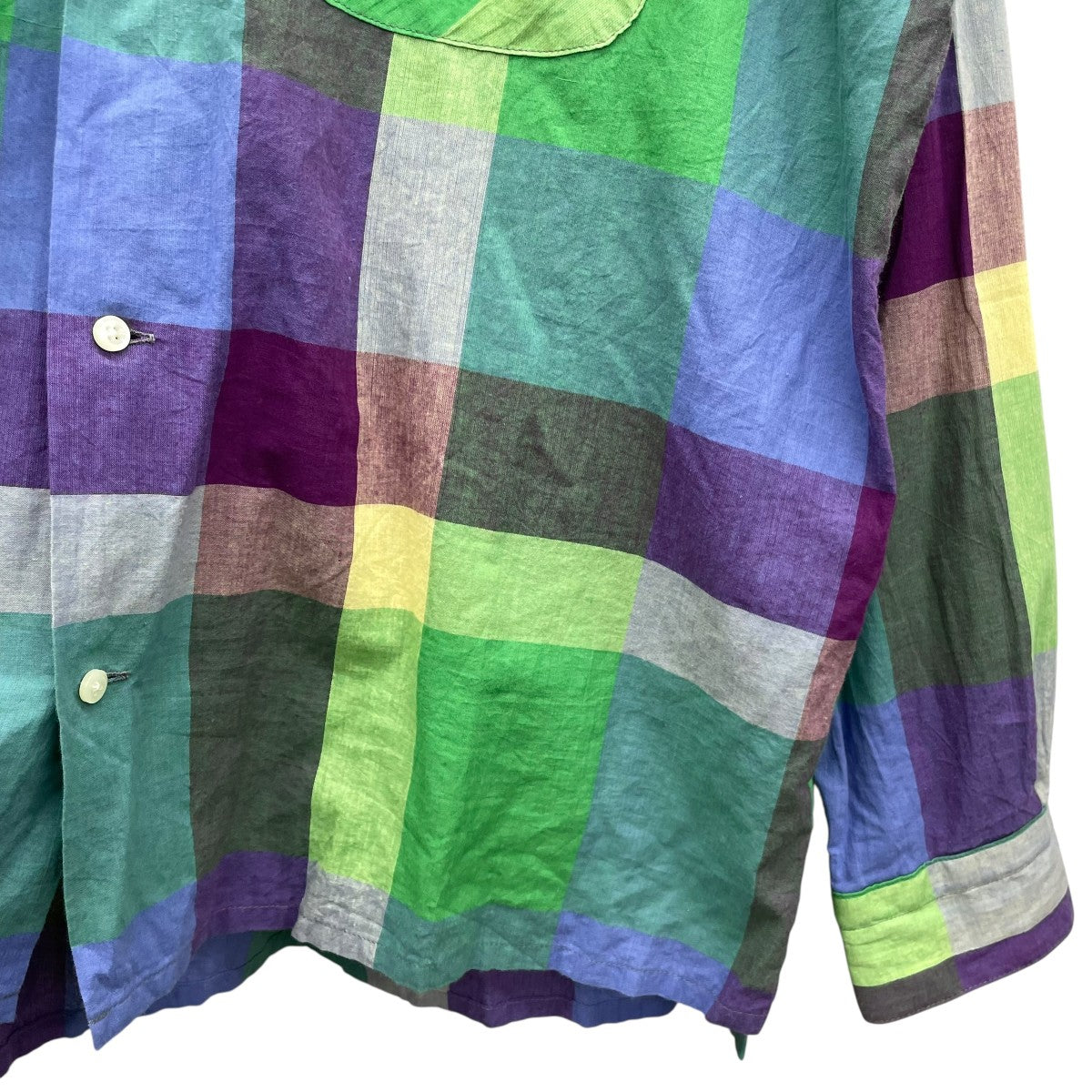 ts(s) Multicolor Block Plaid L／S Shirt長袖シャツ 古着・中古-4枚目のアイテム画像