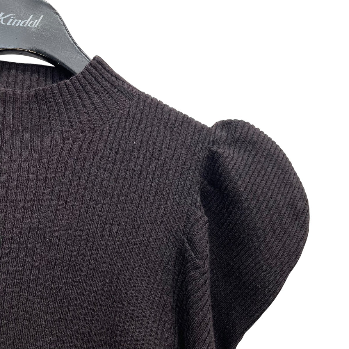 Her lip to Volume Sleeve Rib Knit Topボリュームスリーブリブニットトップ1233202078 古着・中古-3枚目のアイテム画像