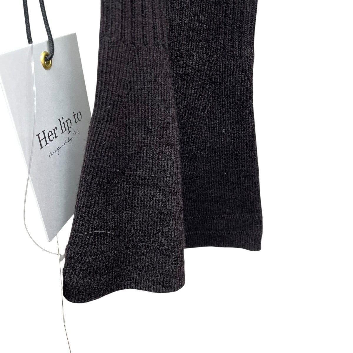 Her lip to(ハーリップトゥ) Volume Sleeve Rib Knit Topボリューム