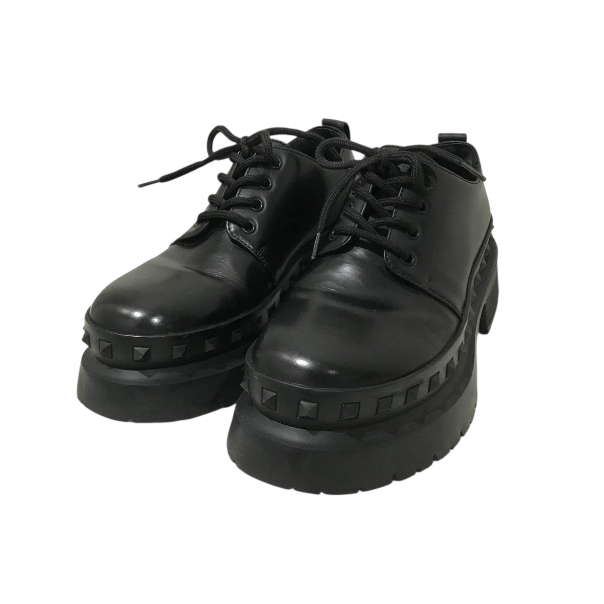 VALENTINO GARAVANI 【M-way Rockstud Derby】レザーシューズS3H32Y2 古着・中古-1枚目のアイテム画像