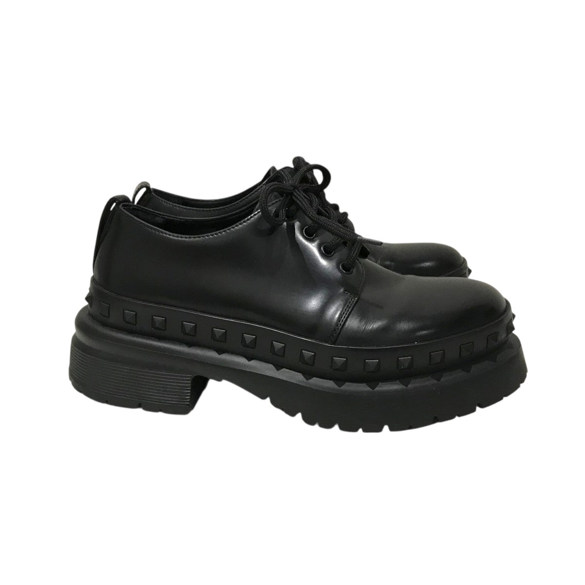 VALENTINO GARAVANI 【M-way Rockstud Derby】レザーシューズS3H32Y2 古着・中古-4枚目のアイテム画像