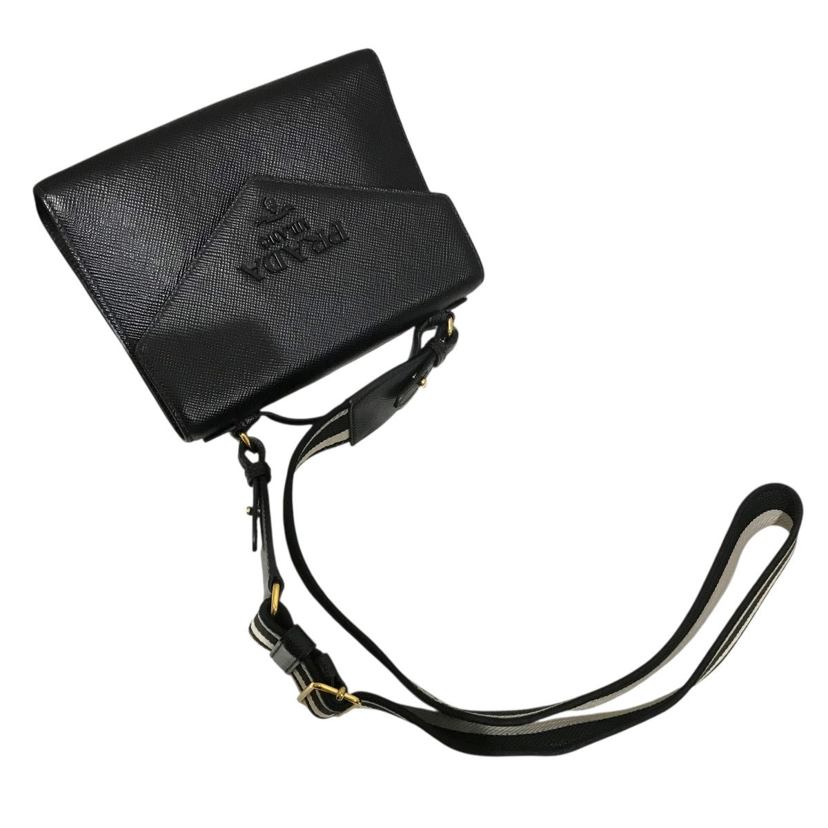 PRADA 【モノクローム】ショルダーバッグ1BD317 古着・中古-6枚目のアイテム画像