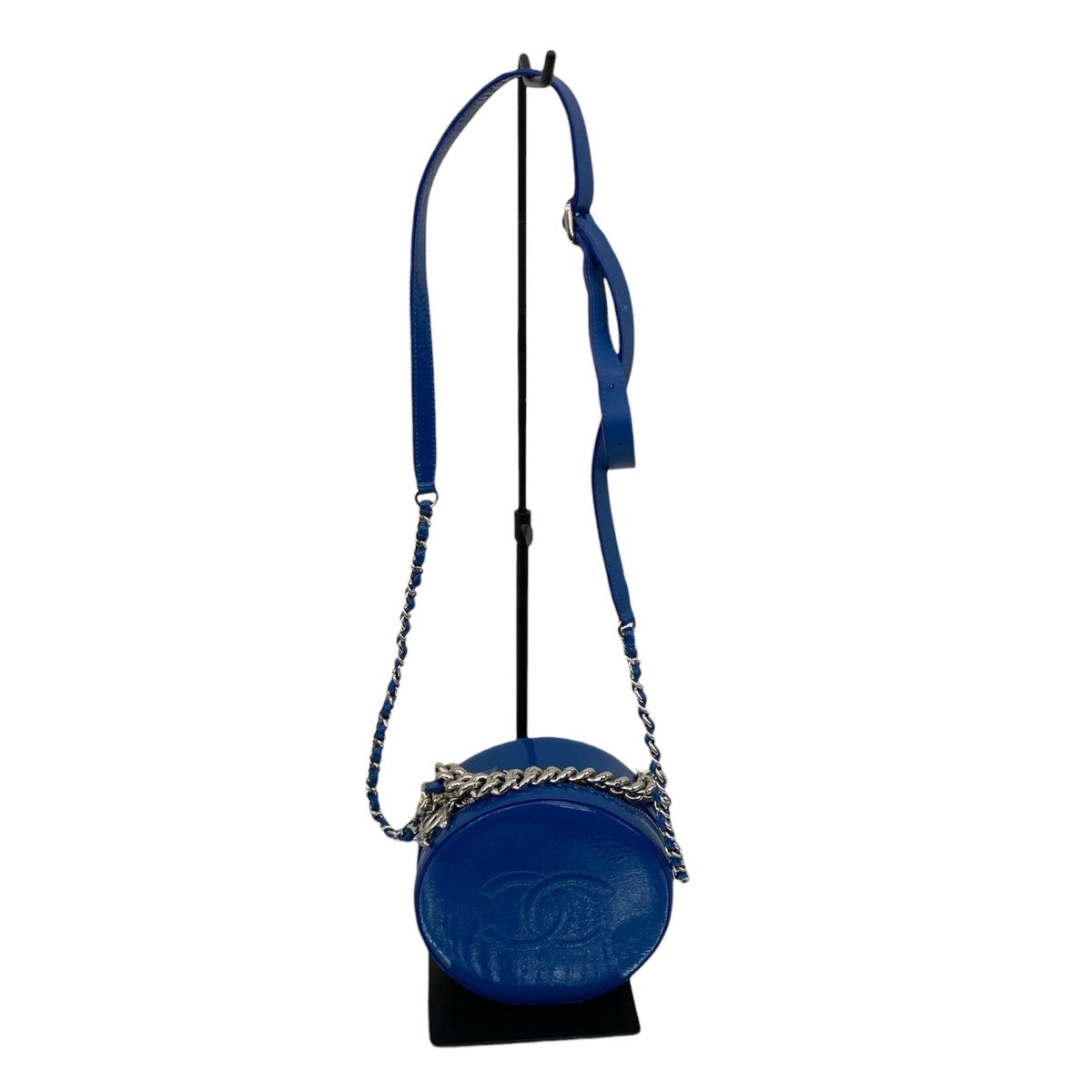 CHANEL パテントラウンドチェーンショルダーバッグ 古着・中古-2枚目のアイテム画像