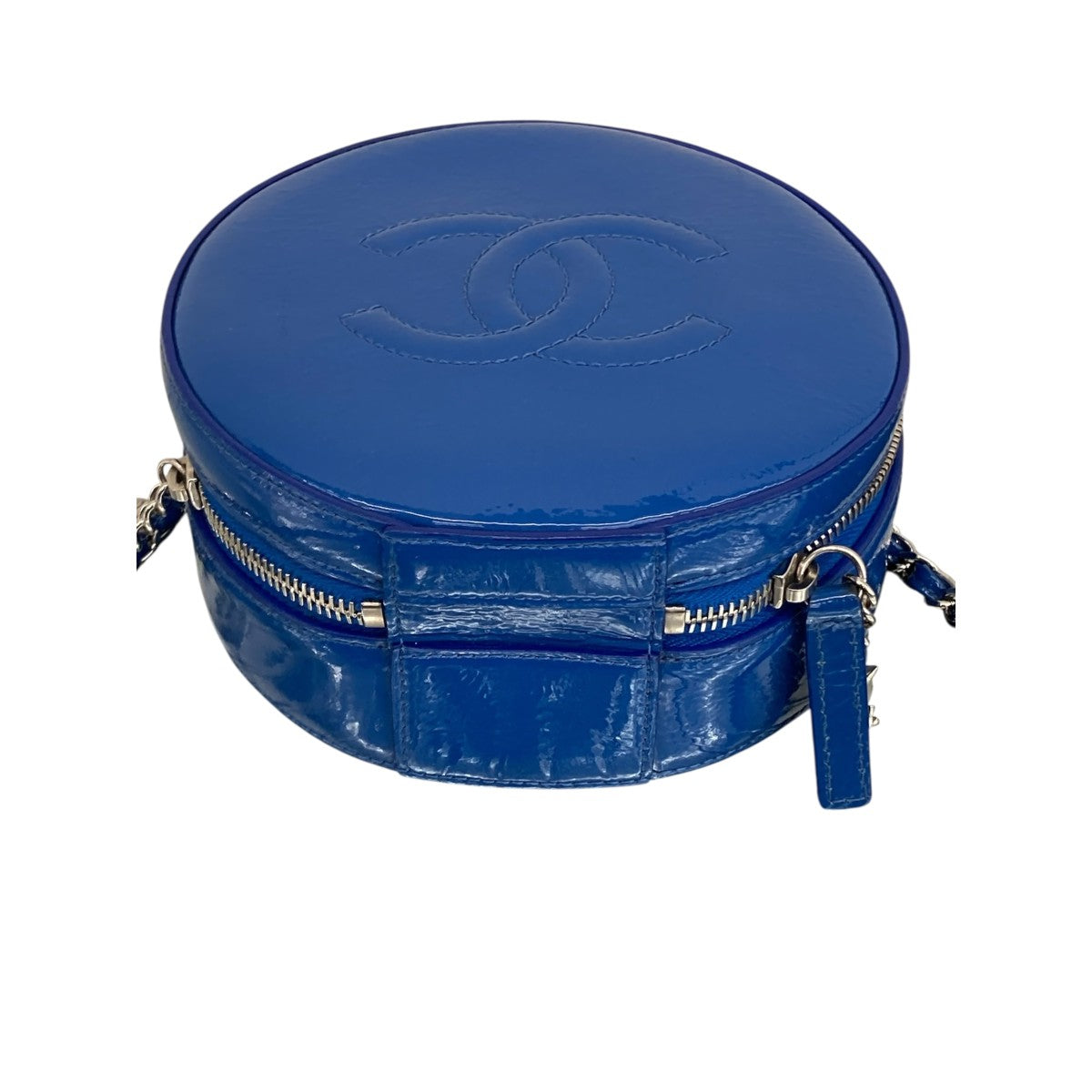 CHANEL パテントラウンドチェーンショルダーバッグ 古着・中古-5枚目のアイテム画像