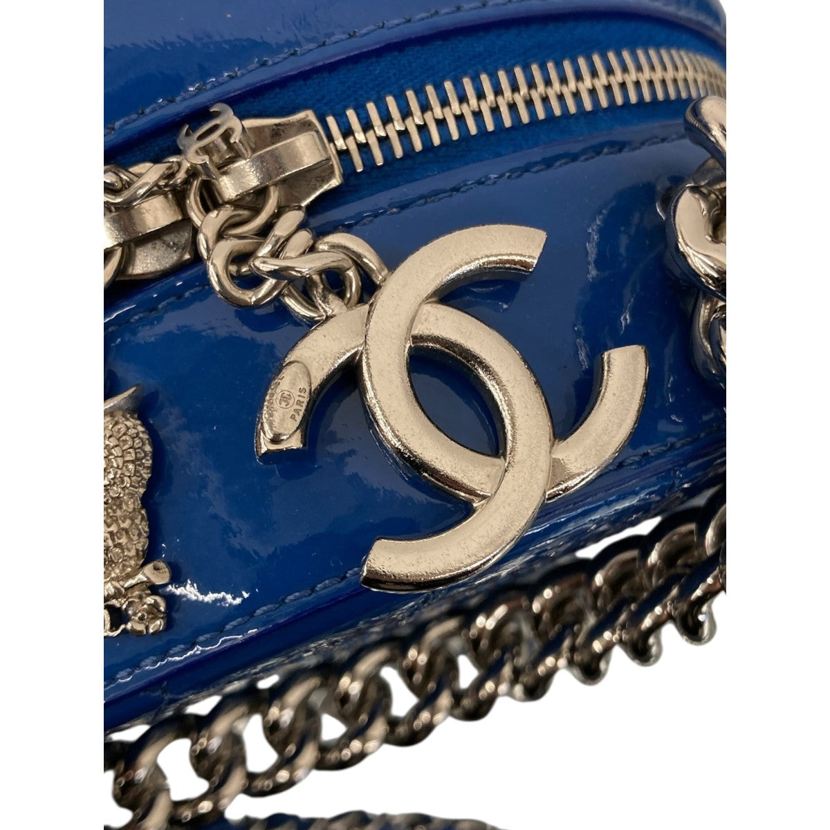 CHANEL パテントラウンドチェーンショルダーバッグ 古着・中古-7枚目のアイテム画像
