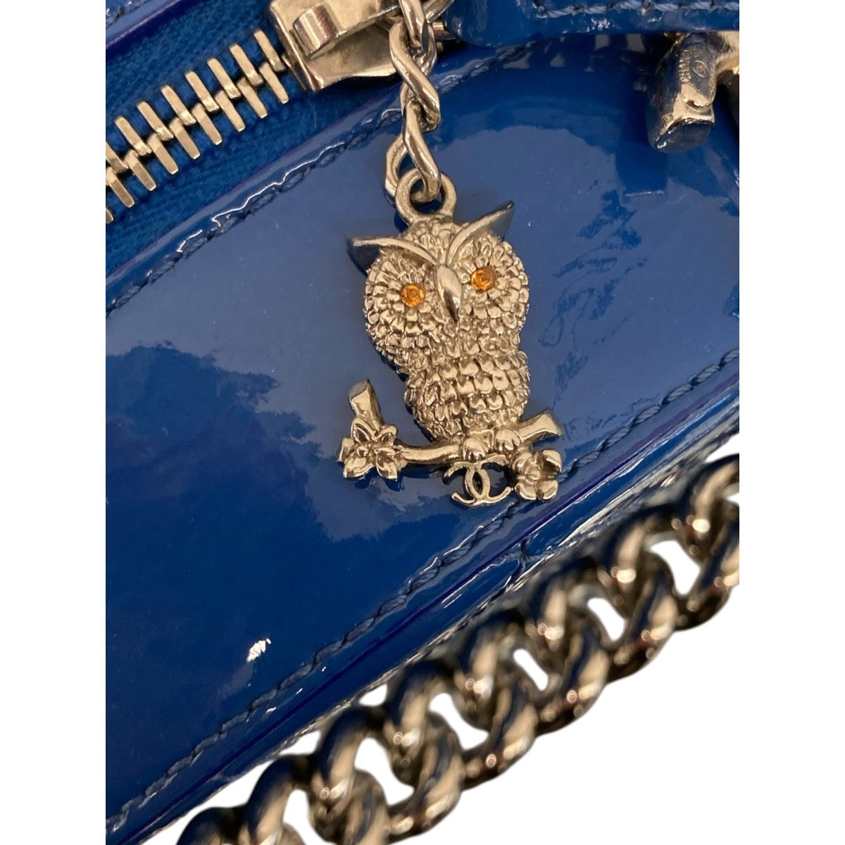 CHANEL パテントラウンドチェーンショルダーバッグ 古着・中古-8枚目のアイテム画像