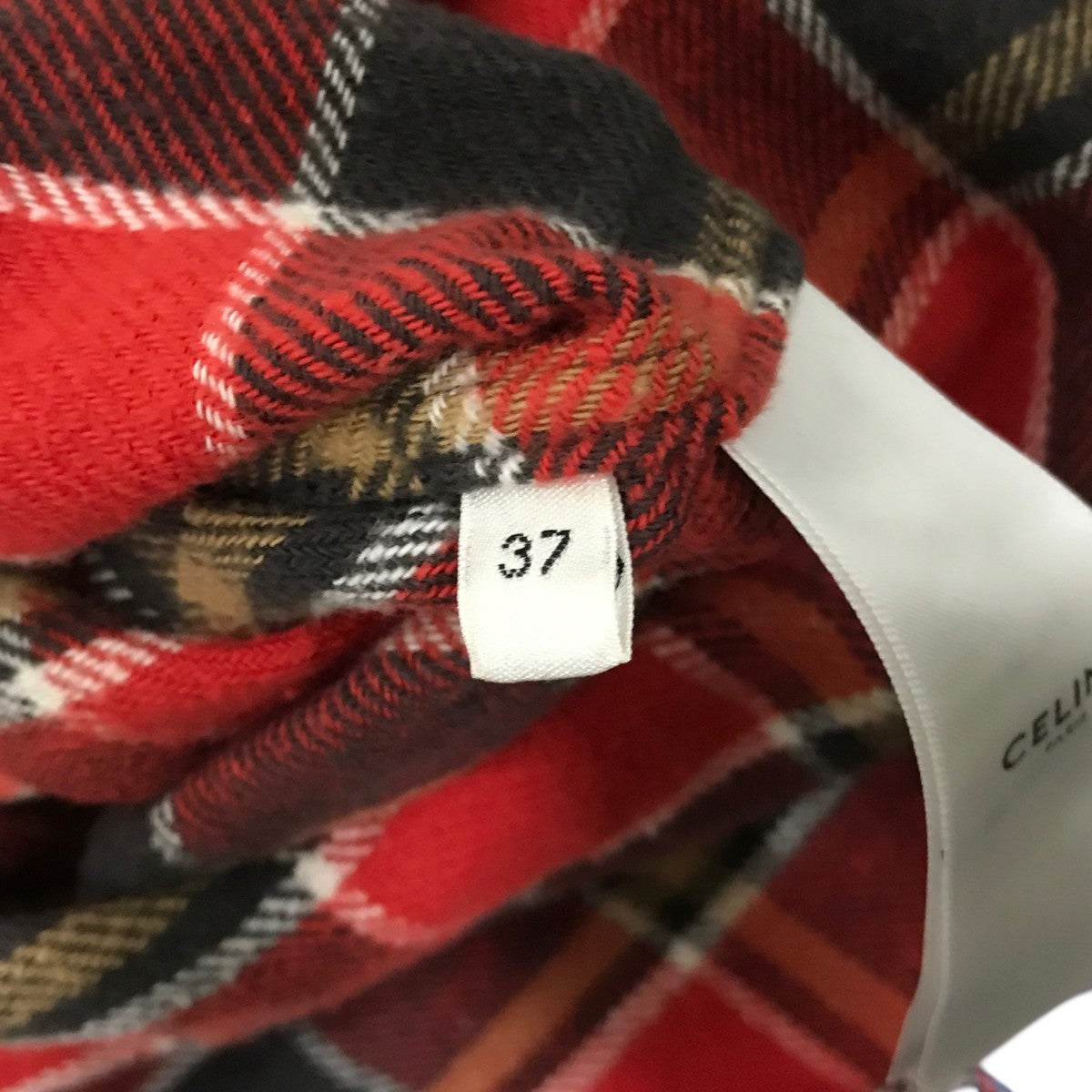 CELINE 24AWチェックシャツ2C58A850X 古着・中古-6枚目のアイテム画像