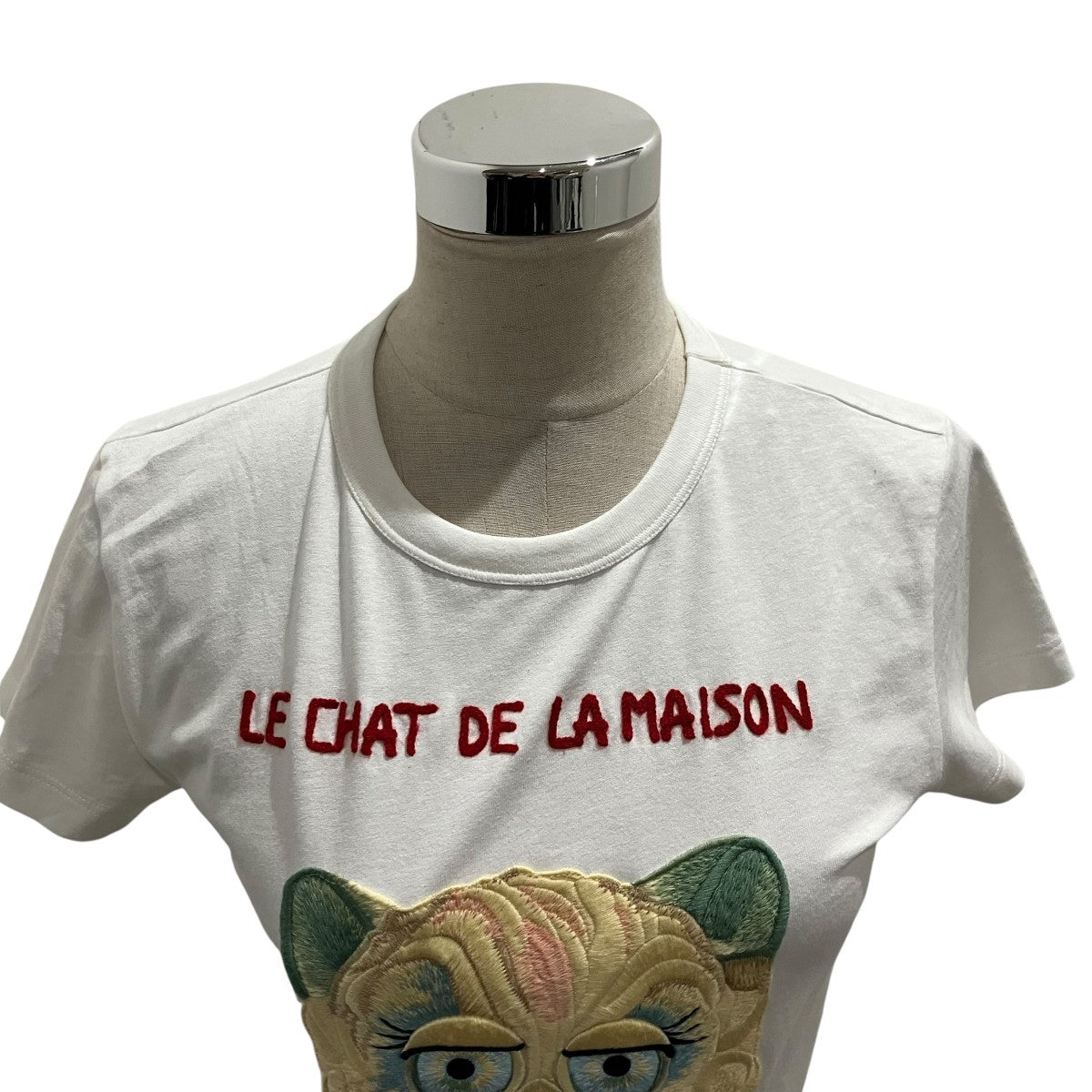 VALENTINO キャットワッペンTシャツ783MG25J9LD 古着・中古-3枚目のアイテム画像