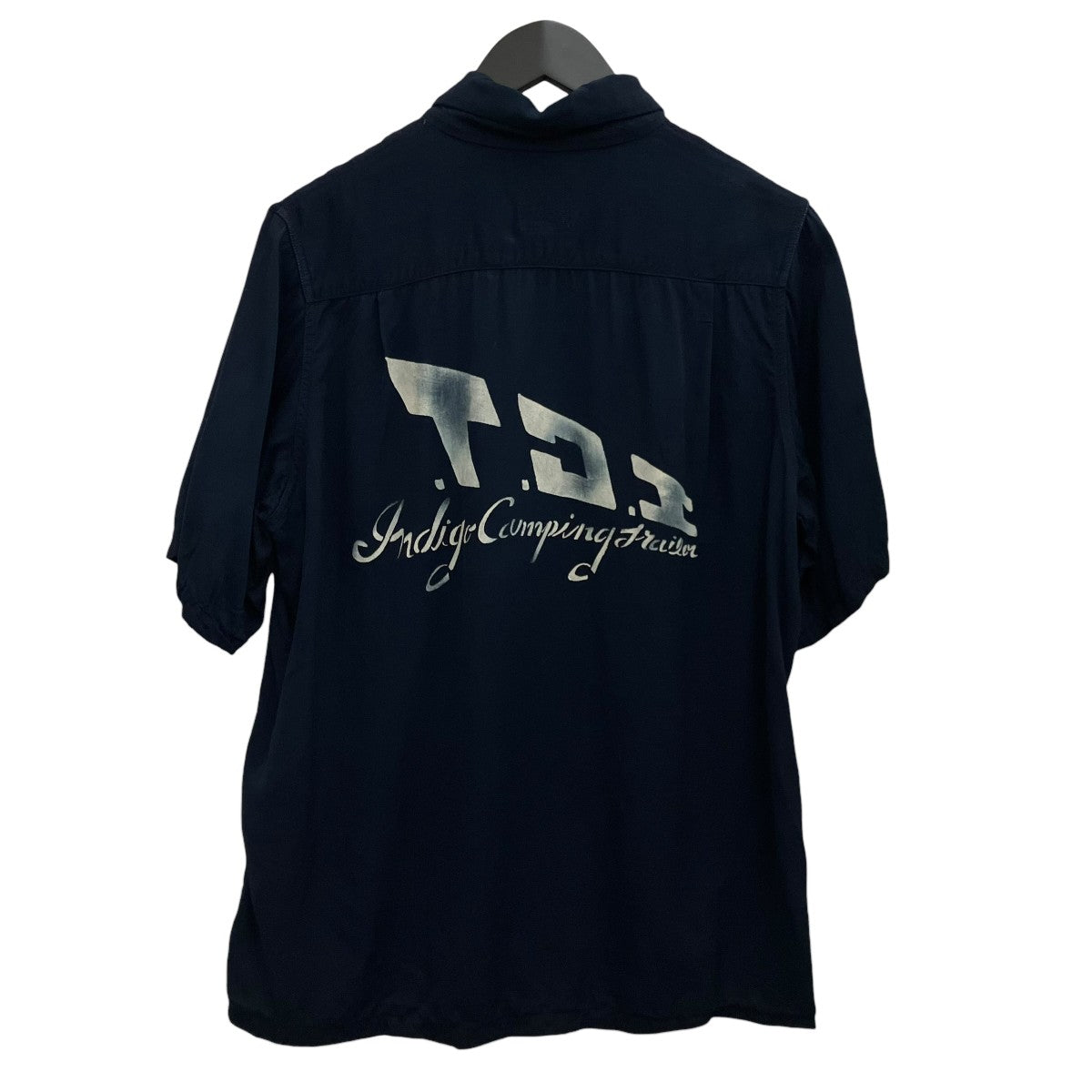 VISVIM 【FREE EDGE SHIRT S／S】インディゴ染めオープンカラーレーヨンシャツ0220905011008 古着・中古-2枚目のアイテム画像
