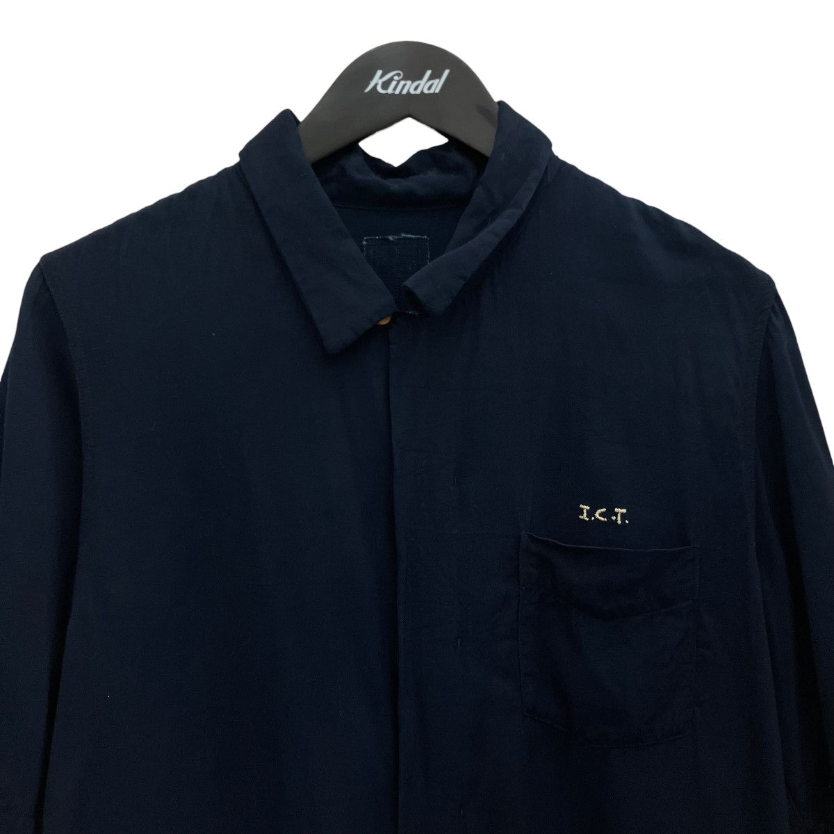 VISVIM 【FREE EDGE SHIRT S／S】インディゴ染めオープンカラーレーヨンシャツ0220905011008 古着・中古-3枚目のアイテム画像