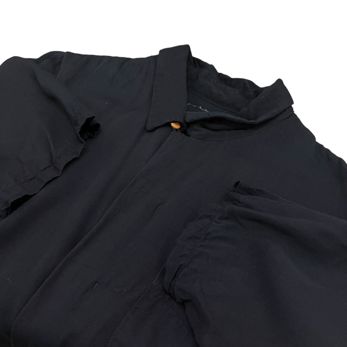 VISVIM 【FREE EDGE SHIRT S／S】インディゴ染めオープンカラーレーヨンシャツ0220905011008 古着・中古-5枚目のアイテム画像