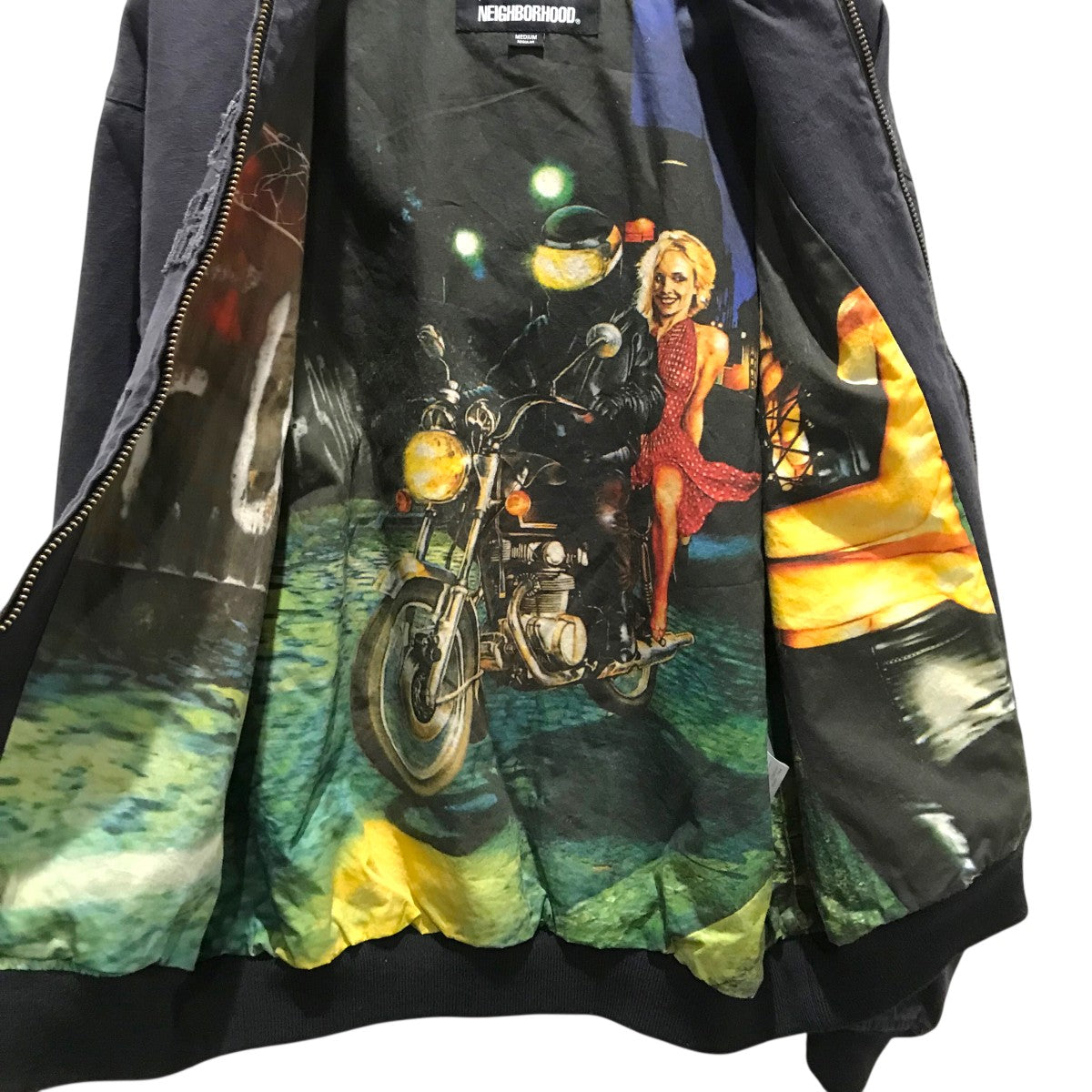 NEIGHBORHOOD×Fucking Awesome 25SS【HOODED JACKET】デニムブルゾン251TSFGN-JKM01S 古着・中古-4枚目のアイテム画像