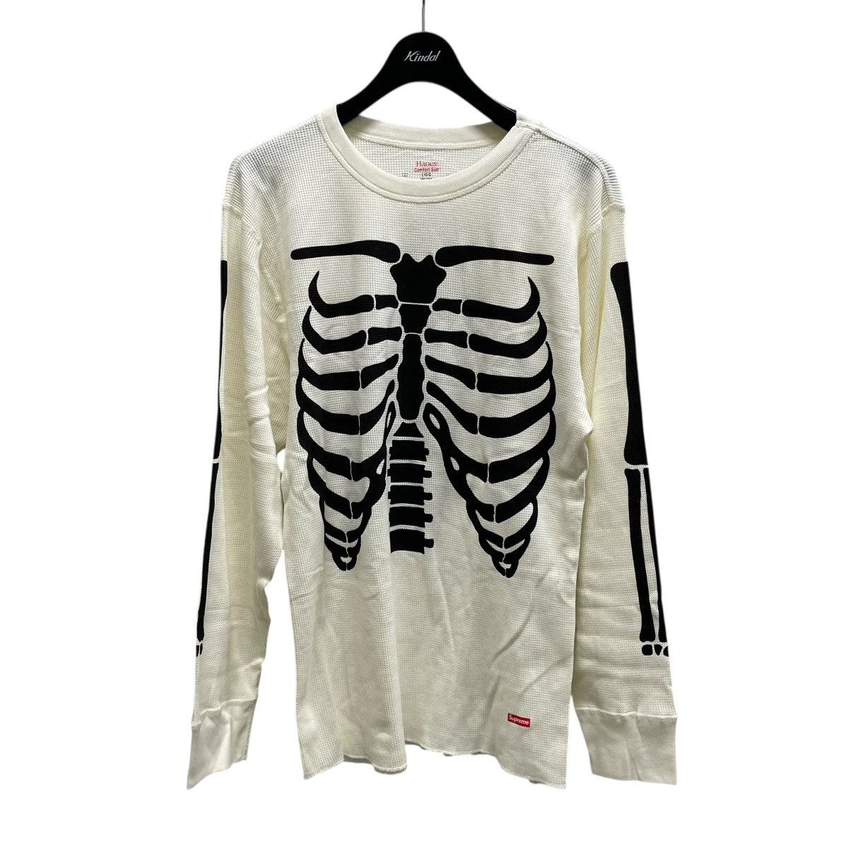 Supreme×Hanes Bones Thermalボーンサーマルカットソー オフホワイト