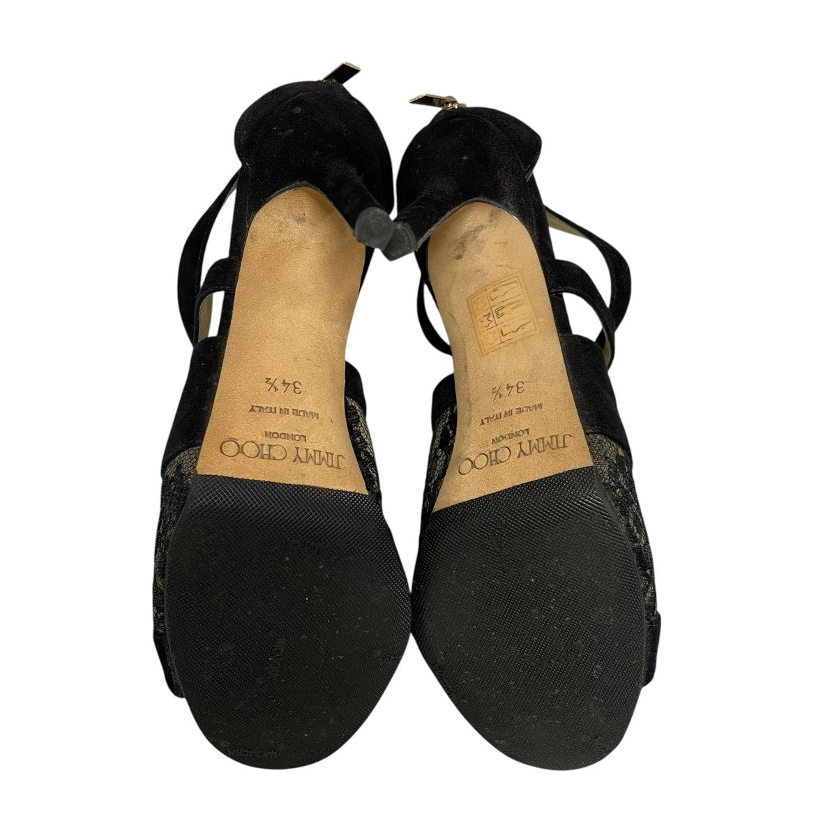 JIMMY CHOO ピンヒールレースサンダル 古着・中古-4枚目のアイテム画像