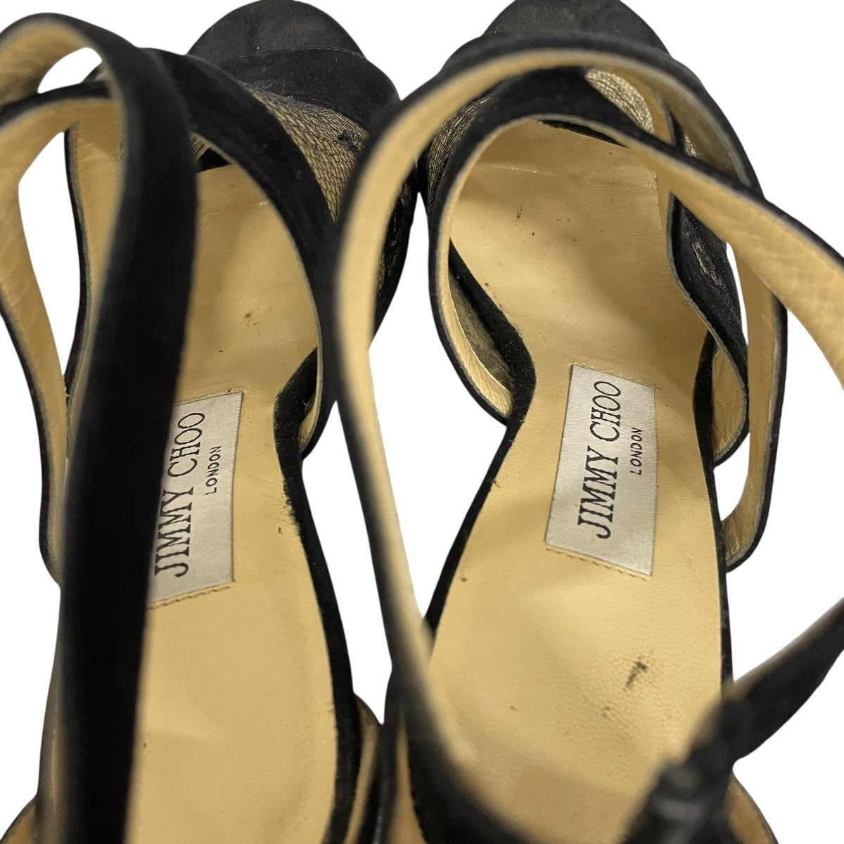 JIMMY CHOO ピンヒールレースサンダル 古着・中古-5枚目のアイテム画像