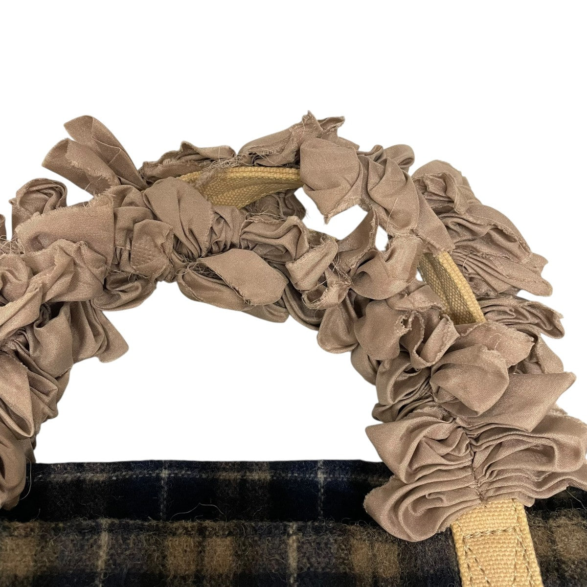 LUDLOW(ラドロー) チェックトートバッグ ベージュ×ネイビー｜【公式