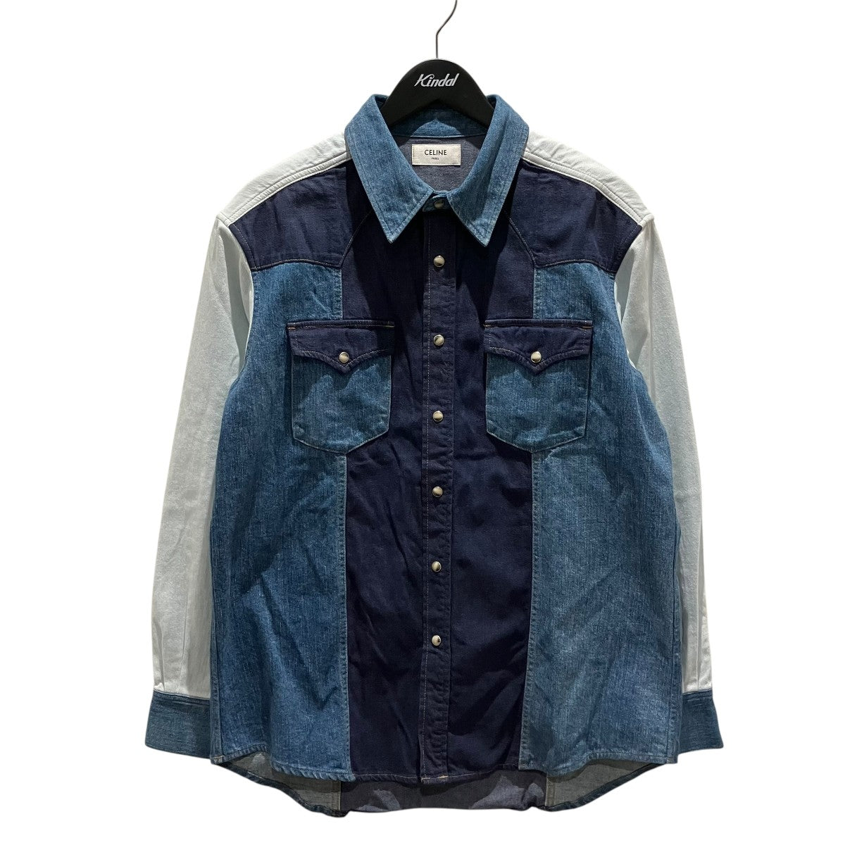 CELINE(セリーヌ) 23AWパッチワークデニムシャツ2T353521 2T353521