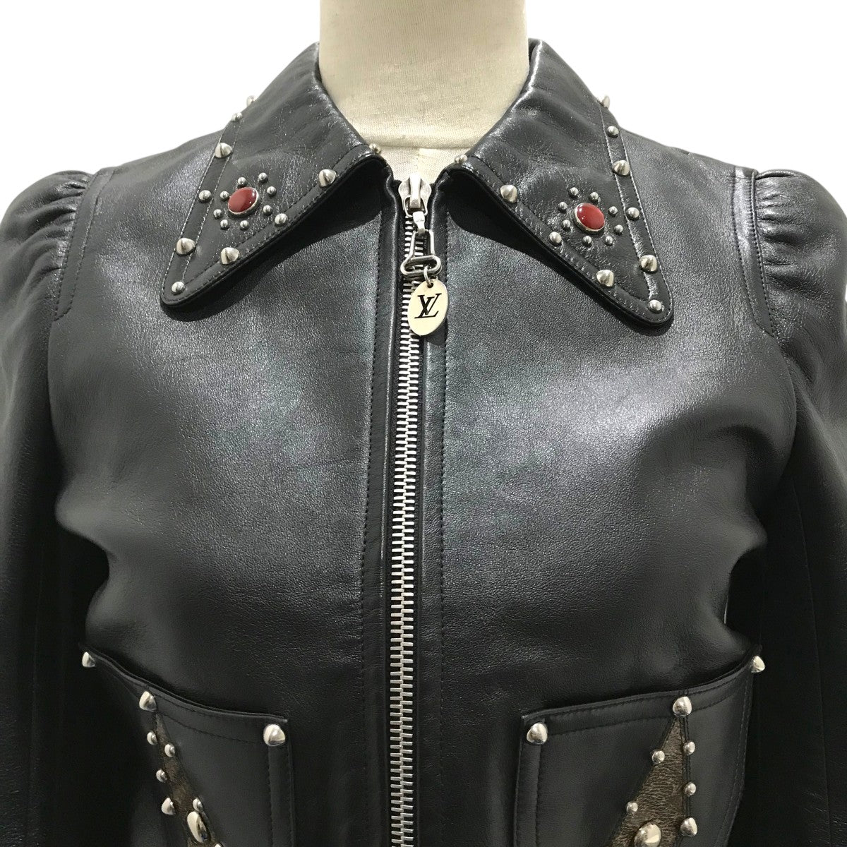 LOUIS VUITTON レザージャケットRW212B USY FLLJ92 古着・中古-4枚目のアイテム画像