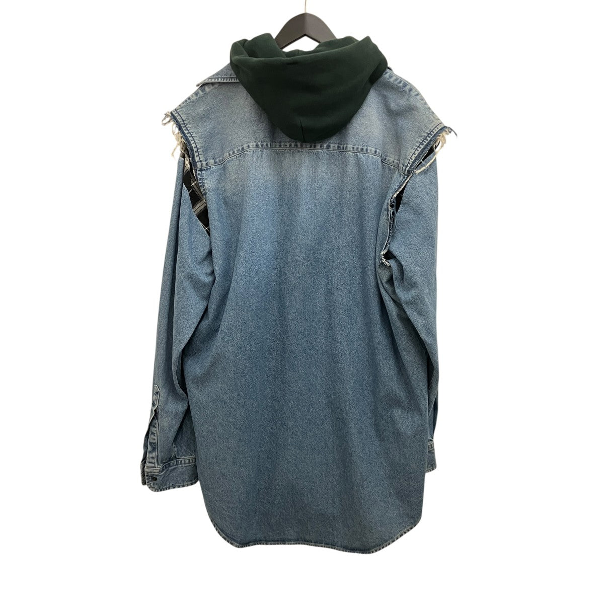BALENCIAGA 【TWINSET HOODIE】デニムシャツ557356 古着・中古-2枚目のアイテム画像