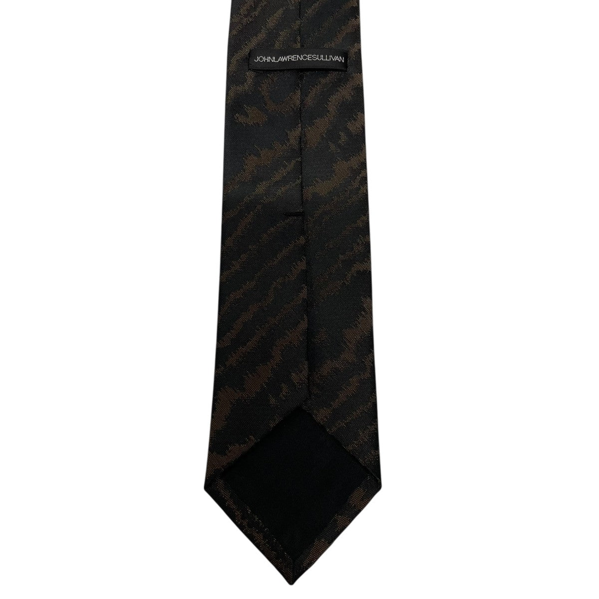 未使用 ジョンローレンスサリバン ネクタイ ソリッド ロゴプレート JOHN LAWRENCE SULLIVAN(ジョンローレンスサリバン) ロゴプレート