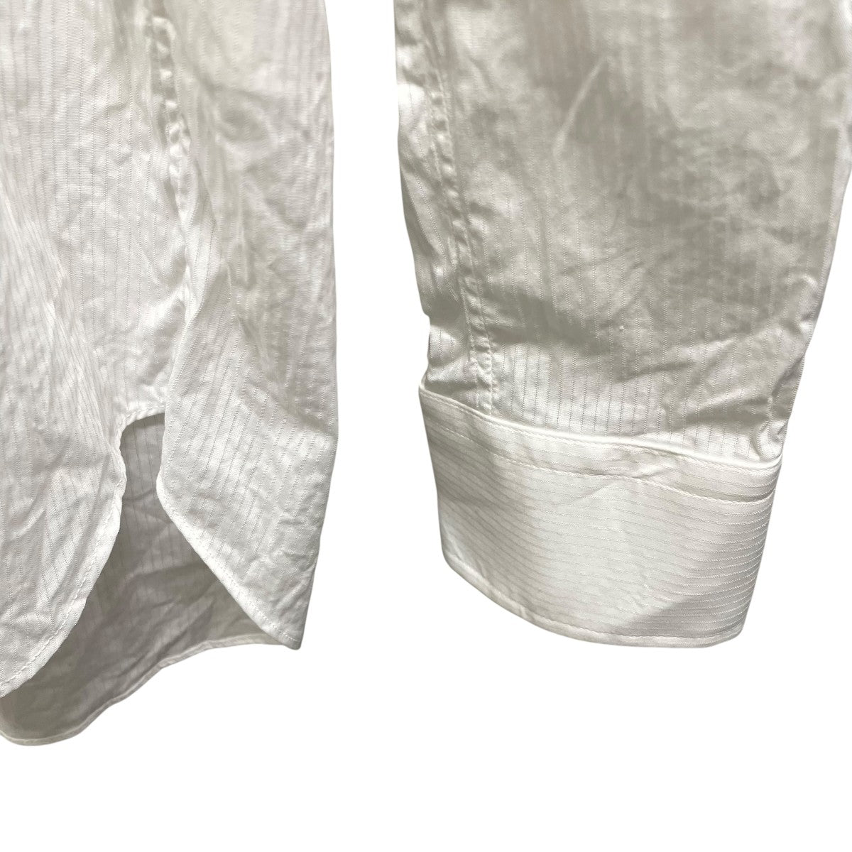 JOHN LAWRENCE SULLIVAN POPLIN REGULAR COLLAR SHIRTストライプシャツ3A003-0125-10 古着・中古-4枚目のアイテム画像