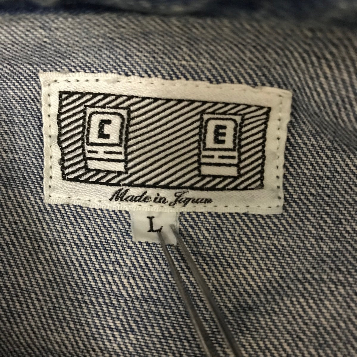 C．E(シーイー) 【CAV EMPT】デニムジャケット スカイブルー サイズ L