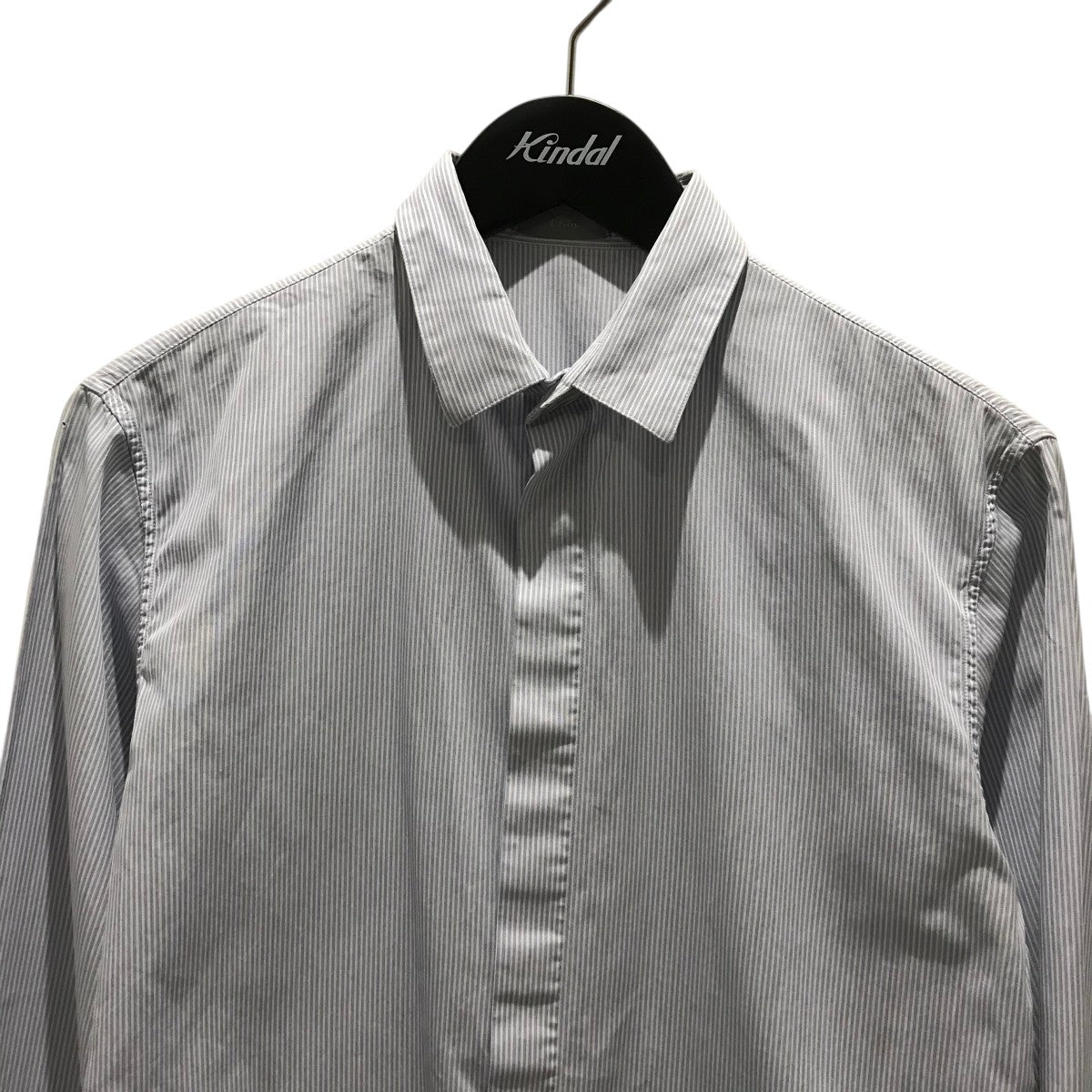 bee刺繍ストライプシャツ163C501B3389