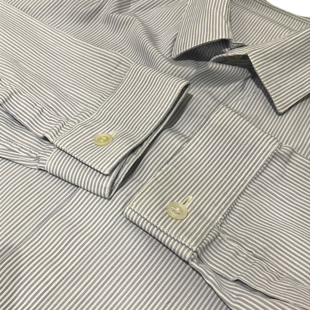 bee刺繍ストライプシャツ163C501B3389