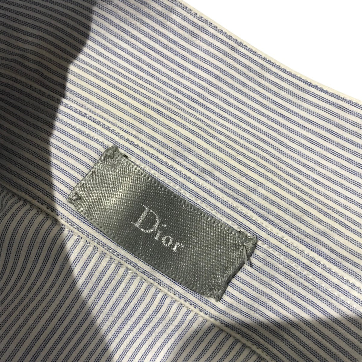 bee刺繍ストライプシャツ163C501B3389