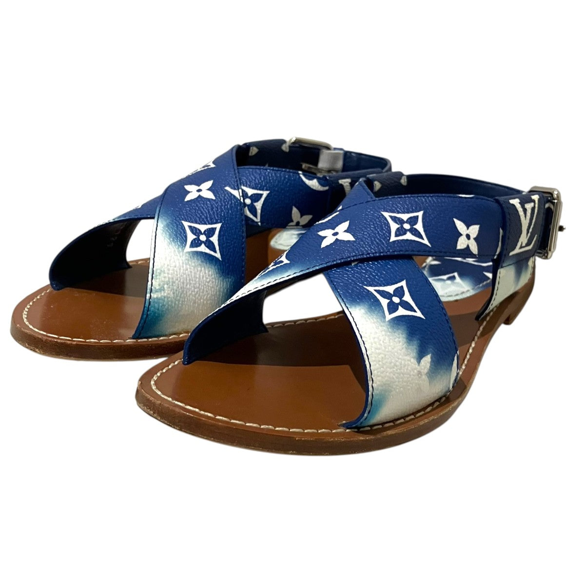 LOUIS VUITTON モノグラムストラップサンダル 古着・中古-1枚目のアイテム画像