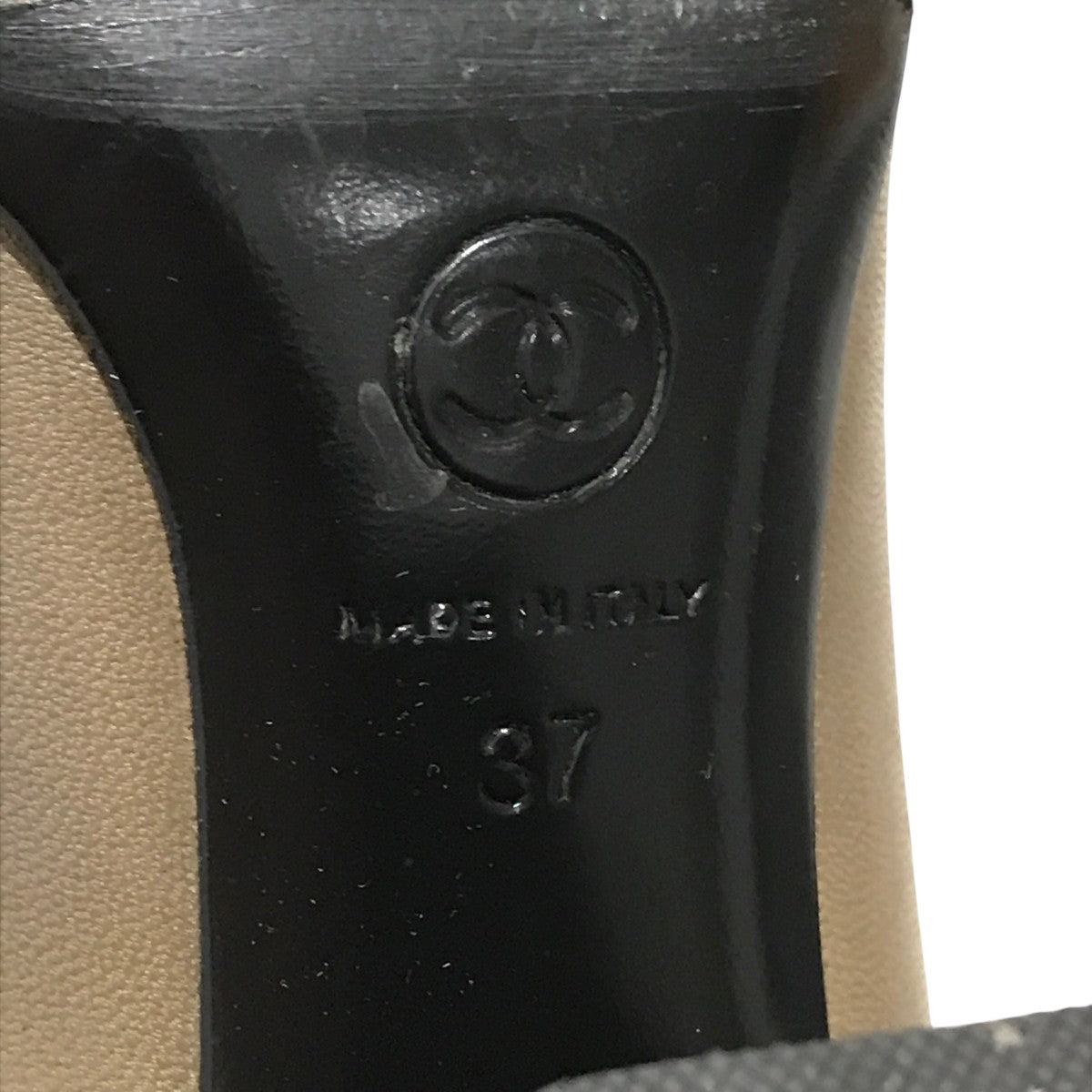 CHANEL(シャネル) ヒールパンプス ブラウン×ブラック サイズ 37