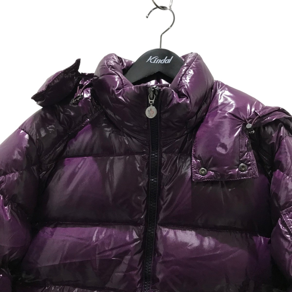MONCLER BAZILLE MAYAダウンジャケット シャイニーパープル 0 MONCLER(モンクレール) 【MAYA】ダウンジャケット パープル サイズ 4