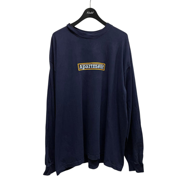 The Almeda Club×the Apartment Apartmentロゴカットソー ネイビー