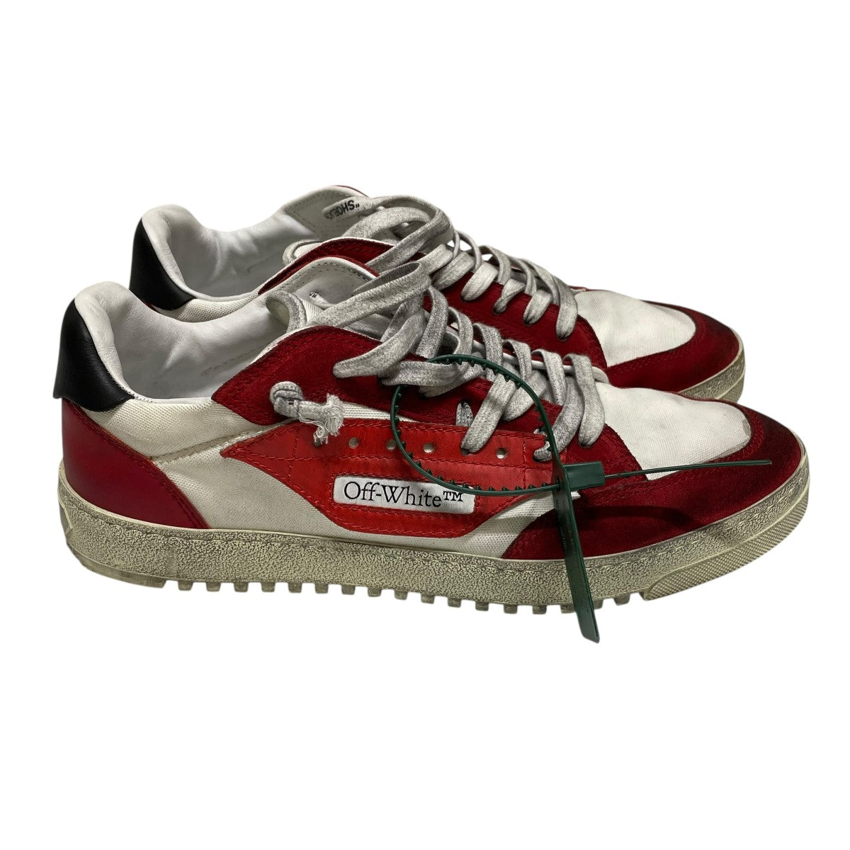 OFFWHITE ヴィンテージ加工スニーカー 古着・中古-3枚目のアイテム画像