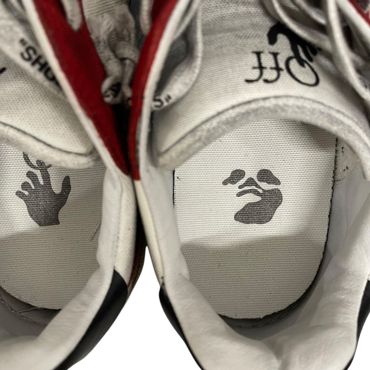 OFFWHITE ヴィンテージ加工スニーカー 古着・中古-4枚目のアイテム画像