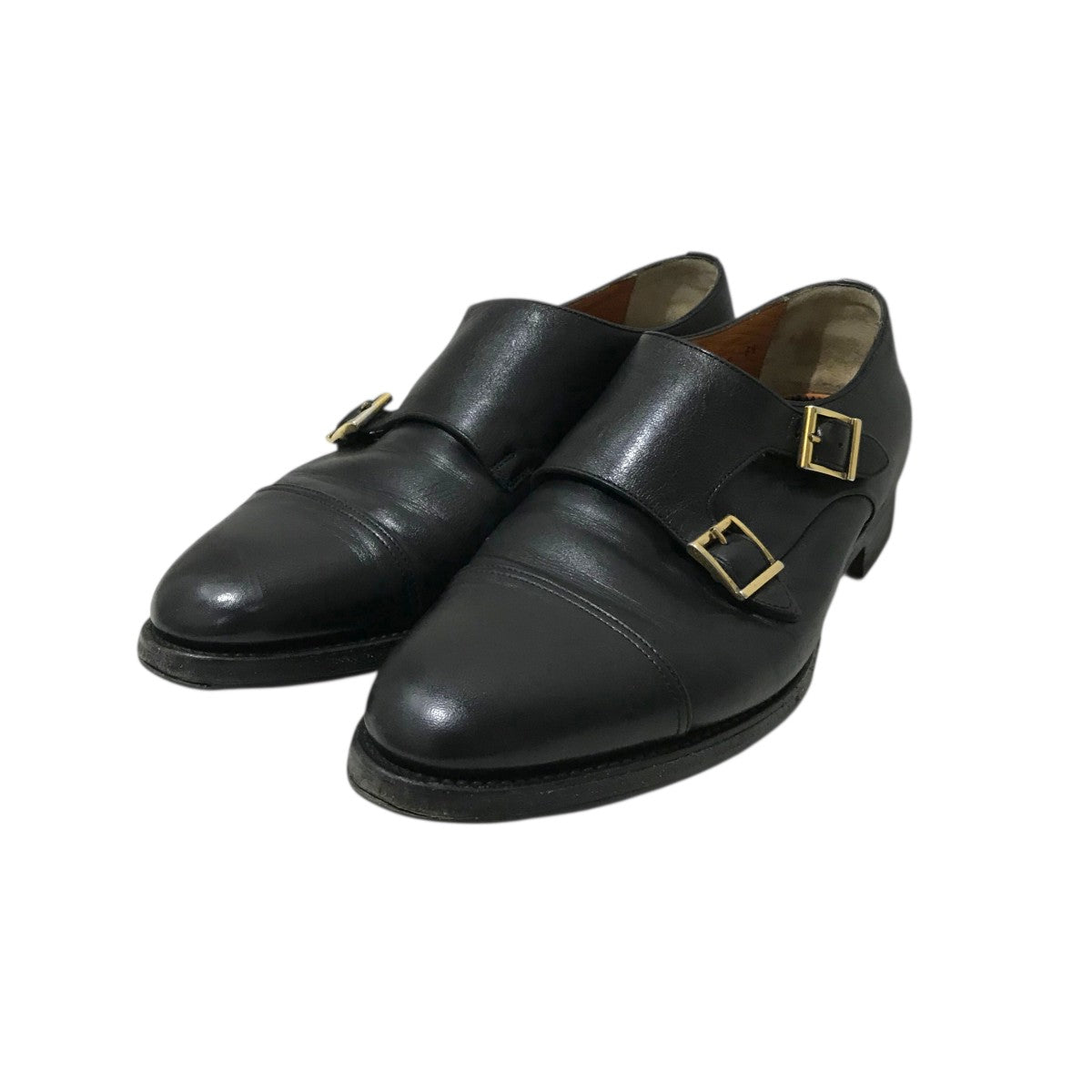 Santoni ダブルモンクレザーシューズ 古着・中古-1枚目のアイテム画像