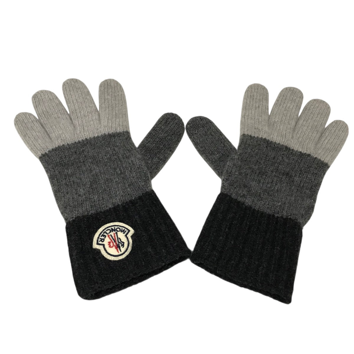 モンクレール 手袋 正規品 MONCLER(モンクレール) 【GUANTI】ウール手袋 グレー サイズ M｜【公式