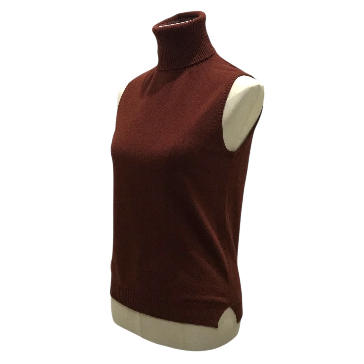 お値下げです！HERMES ブラウン ニットノースリーブ ベスト お値下げです！HERMES ブラウン ニットノースリーブ ベスト お値下げ