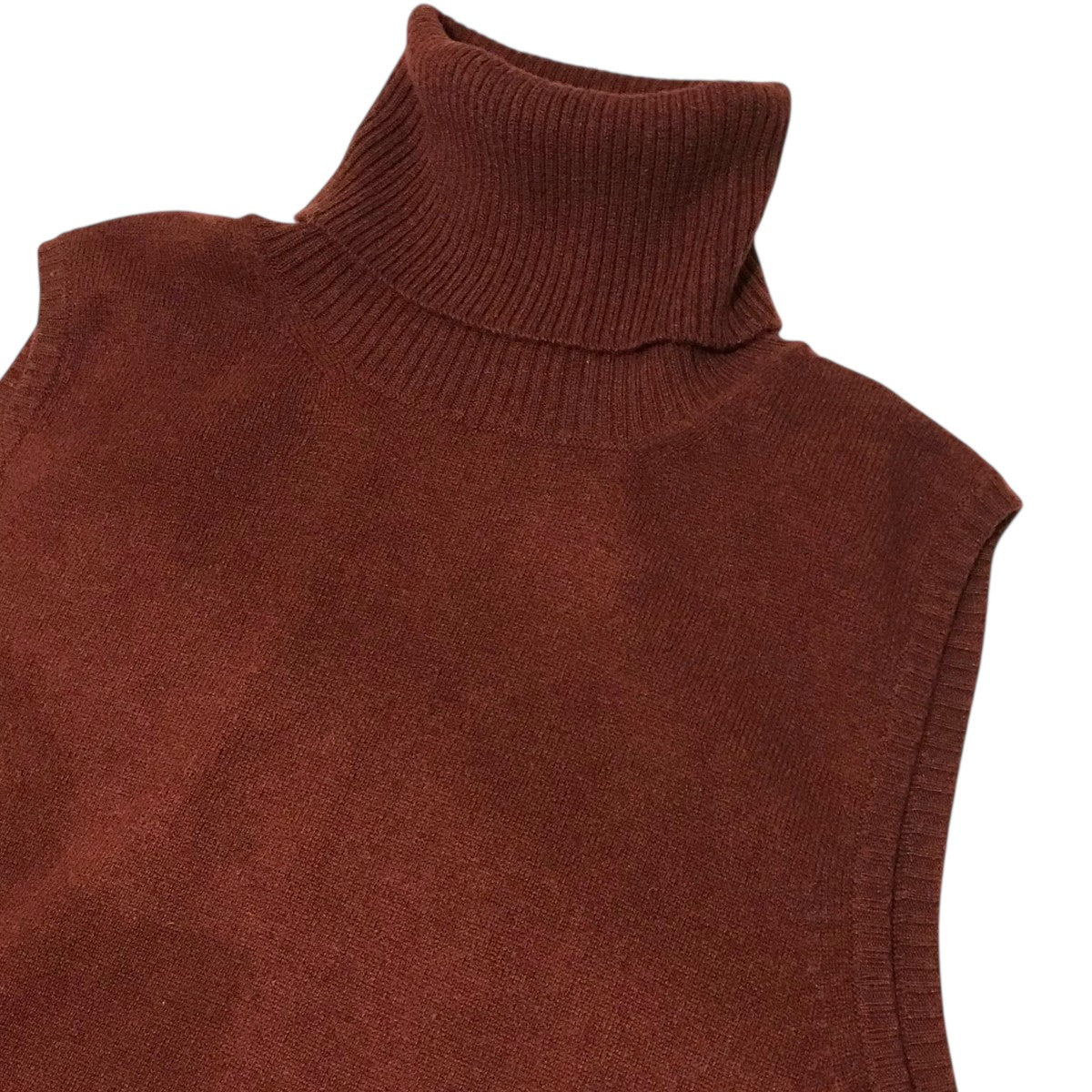 HERMES カシミヤニット Hロゴ タートルネック ノースリーブ M HERMES カシミヤニット Hロゴ タートルネック ノースリーブ M HERMES