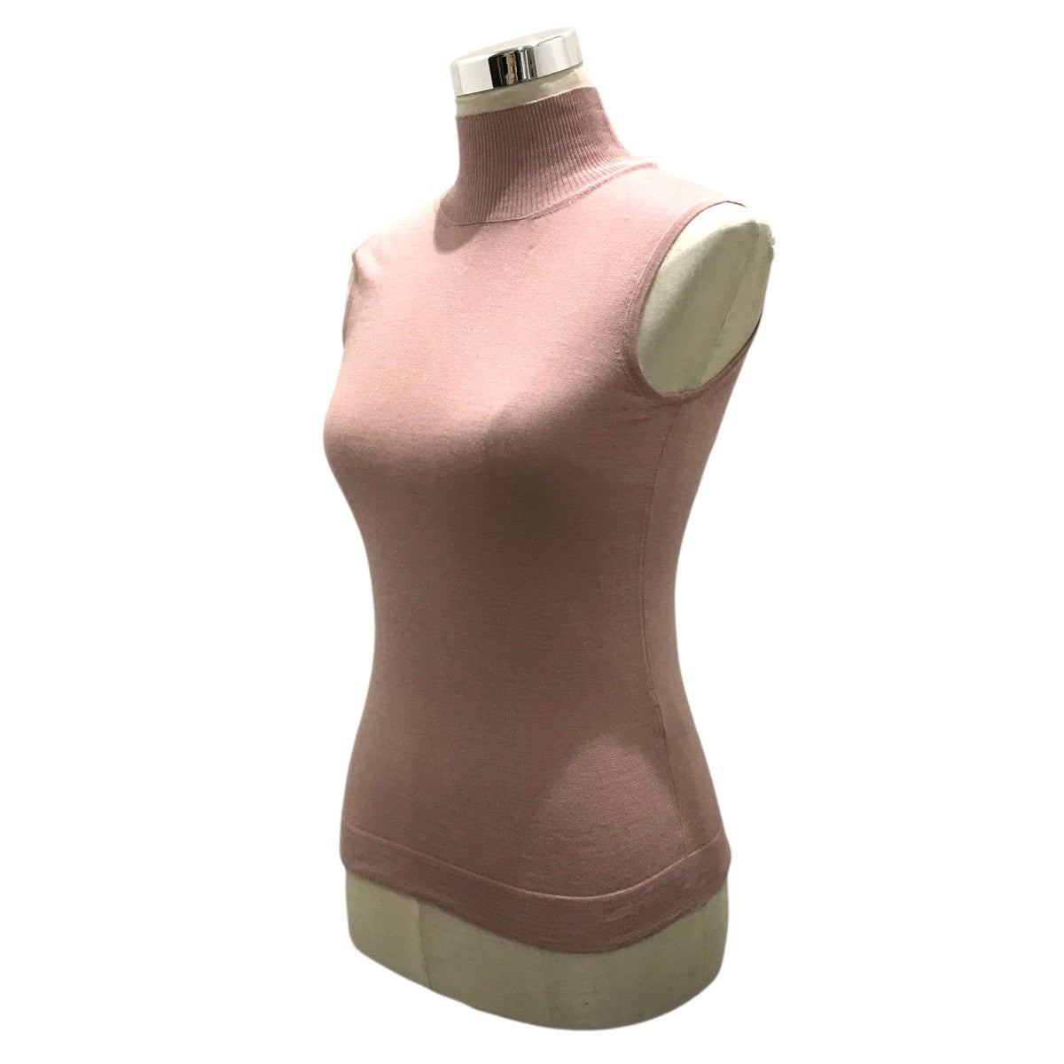 ノースリーブタートルネックニット