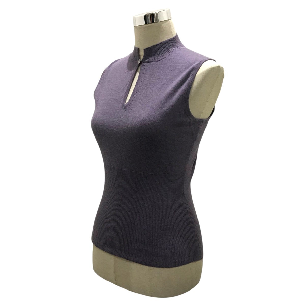 HERMES(エルメス) ノースリーブニット パープル サイズ 38｜【公式
