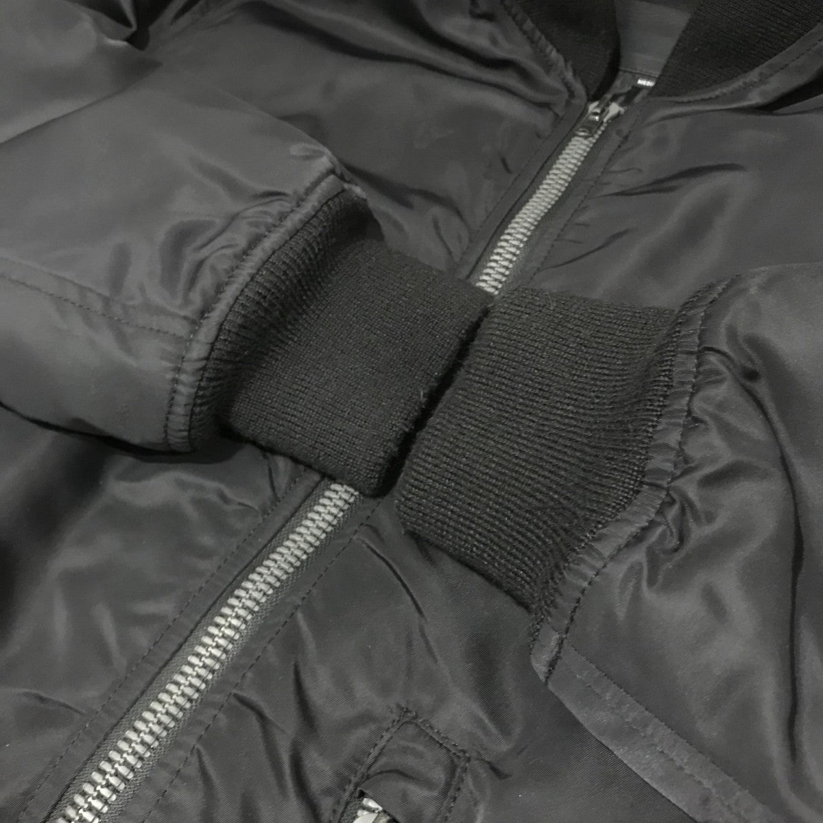 R13(アールサーティーン) オーバーサイズMA-1ジャケット ブラック