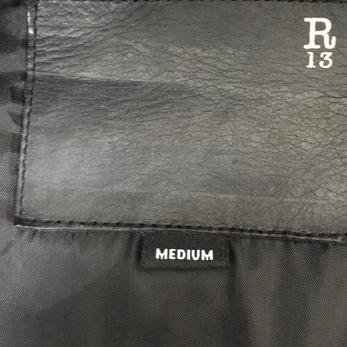 R13(アールサーティーン) オーバーサイズMA-1ジャケット ブラック