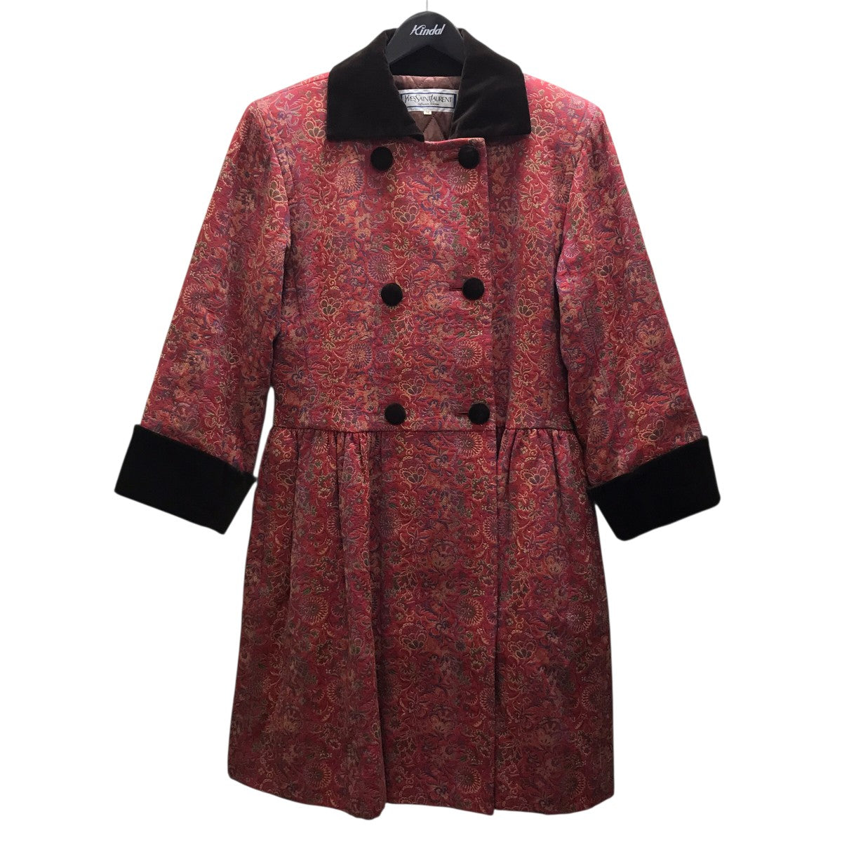 Yves Saint Laurent 総柄コート 古着・中古-1枚目のアイテム画像