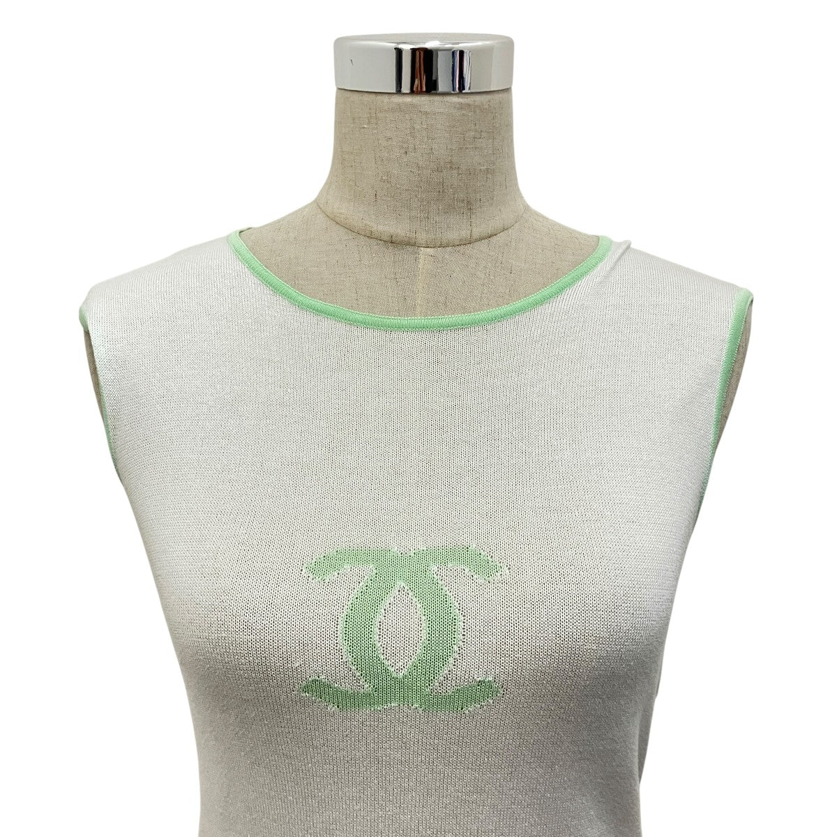 CHANEL ココマークコットンニットベストP15734V00761 古着・中古-3枚目のアイテム画像