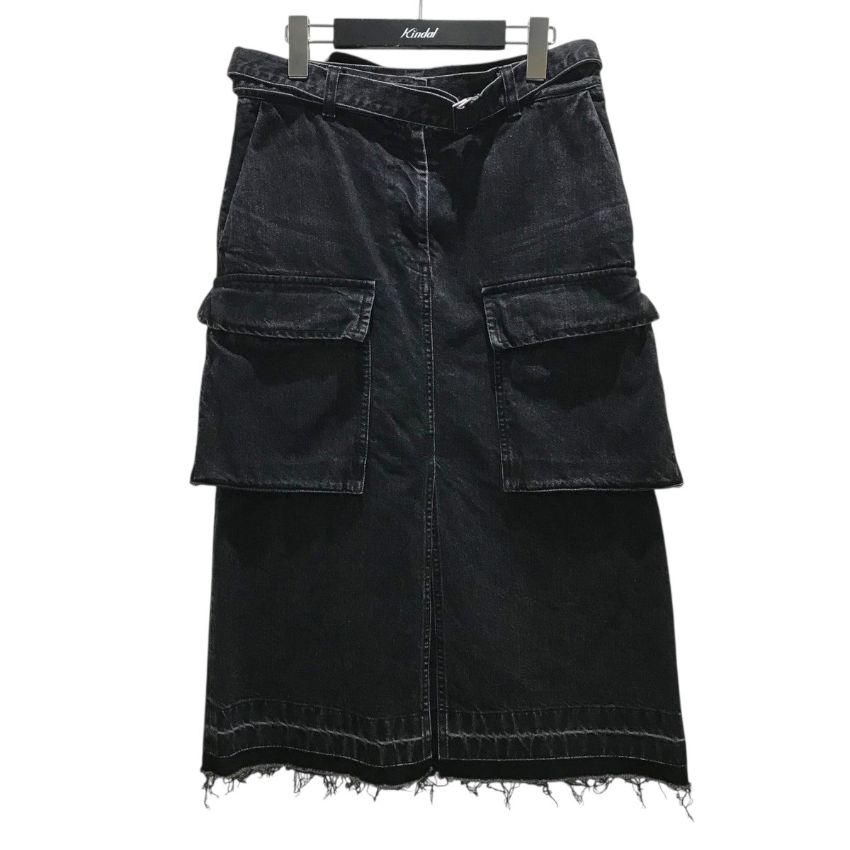 sacai ブラックデニム ロングスカート sacaiデニムスカート