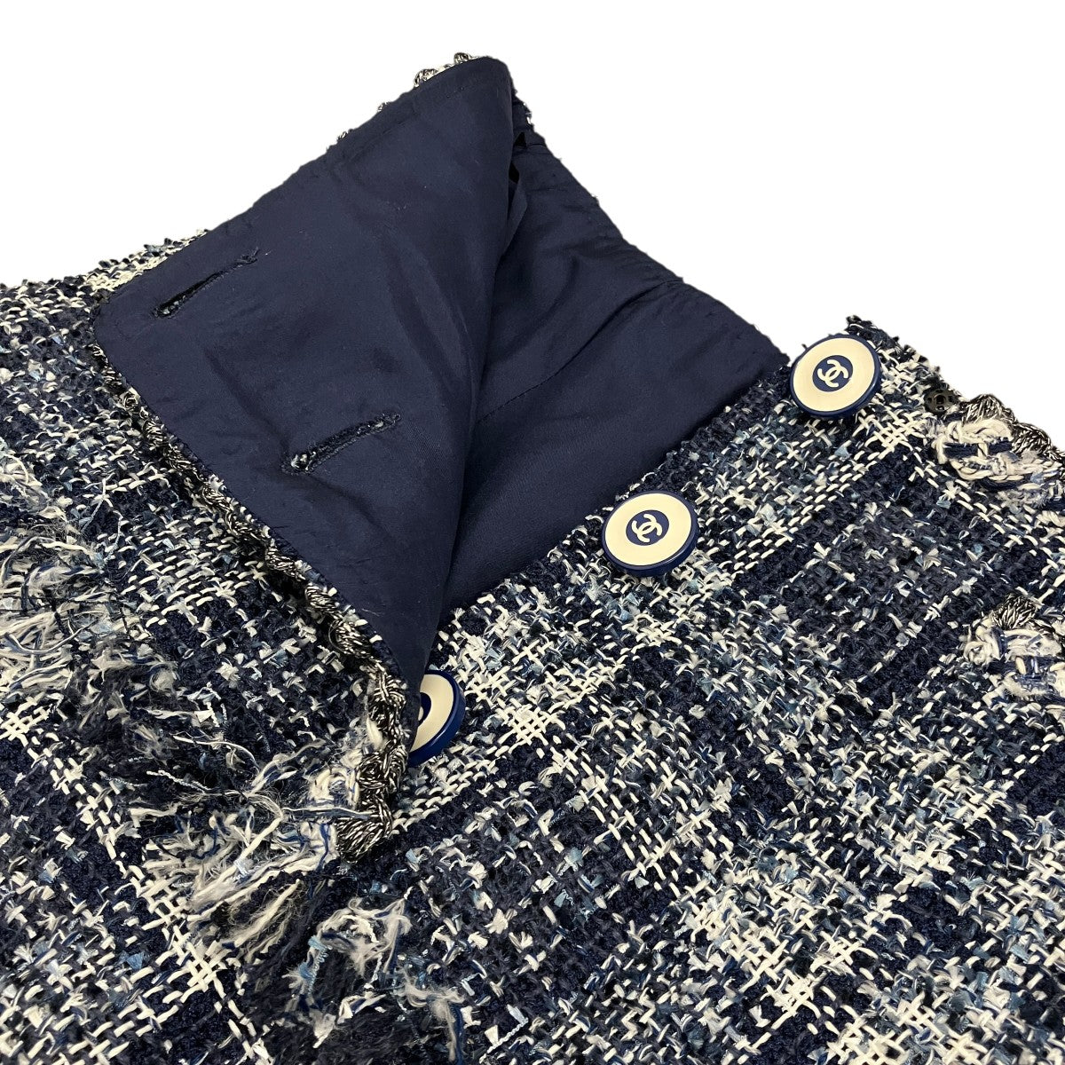 CHANEL ツイードスカートP58400V44202 古着・中古-5枚目のアイテム画像