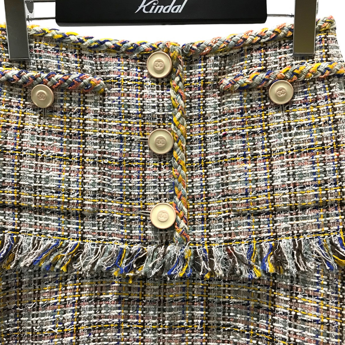 CHANEL ツイードスカートP58400V44264 古着・中古-3枚目のアイテム画像