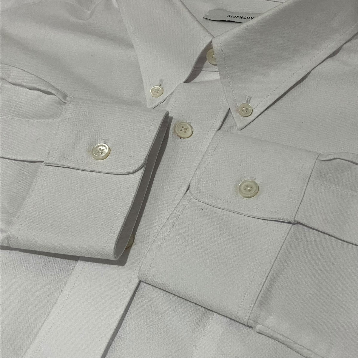 GIVENCHY エンブロイダリー コットン シャツBM616915H7 古着・中古-5枚目のアイテム画像